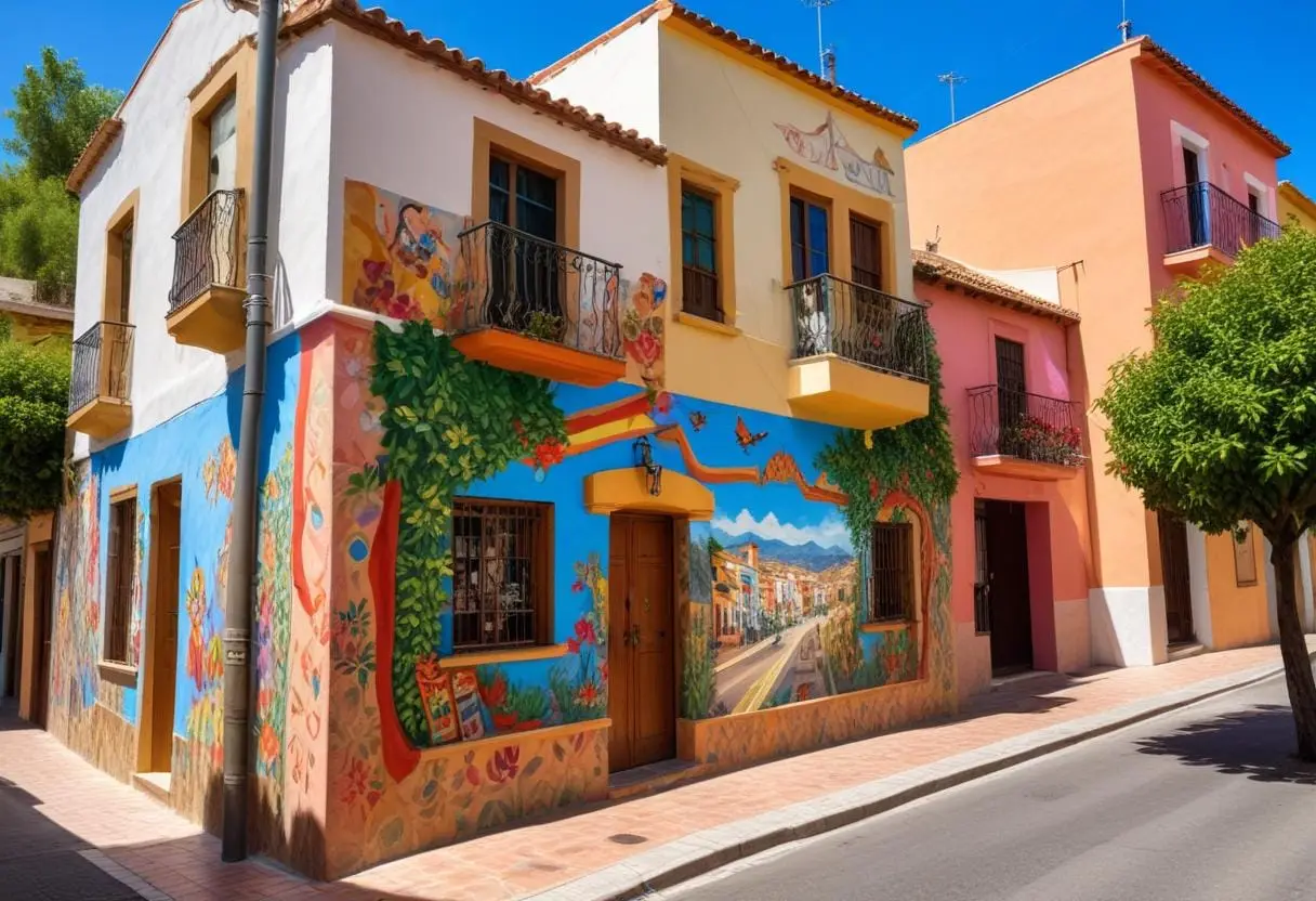 Muralmålningar i El Boquetillo i Fuengirola