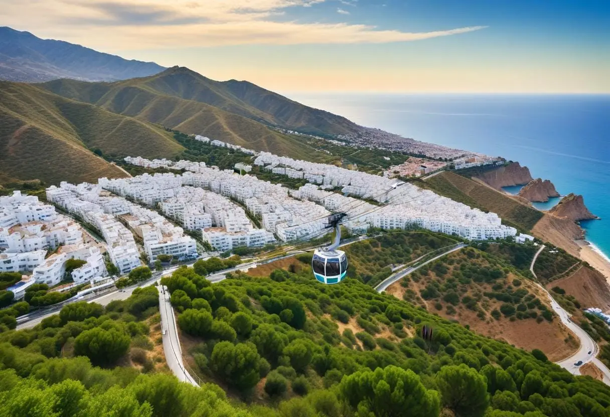 Upplev magiska utsikter med Benalmádena linbana! illustration
